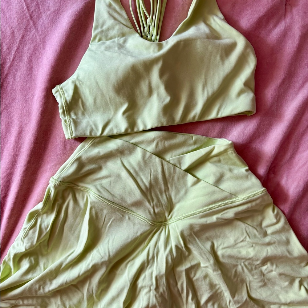 Offline by Aerie Lime Green Activewear Set